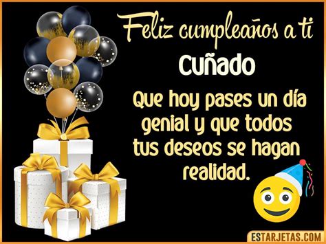 feliz cumpleaños cuñado tarjetas|tarjetas cumpleaños para editar.